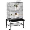 Yaheetech Gabbia Uccelli Grande Piedistallo 79 × 49 × 134,5 cm Nero
