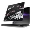 Nyfter Tappetino per mouse da gioco in vetro, 50 x 50 cm, superficie ultra precisa, vetro temperato, antiscivolo, bordi arrotondati, perfetto Glide - Premium Mouse Pad/Glasspad per Esports & Gaming