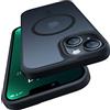 TORRAS Guardian-Mag Serie per iPhone 13 Mini Custodia per Magsafe (assorbimento magnetico) (protezione militare), antiurto, con magnete opaco, sottile, per iPhone 13 Mini, nero
