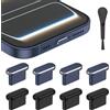 AUZOSL Tappo antipolvere USB C per iPhone 17/17 Pro, 4 alluminio + 4 silicone