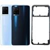 Generic SHOWGOOD - Cover posteriore per Vivo Y21 Y21s Y21a Y21e Y21t copribatteria+telaio centrale per vivo y32 y33s y33t custodia con obiettivo fotocamera (nero senza lente)
