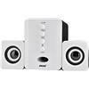Zerone PC Speaker Mini 2.1 Wired Combination Speaker Bass Music Player di Altoparlanti Subwoofer per Telefono PC Portatile(Black&White)