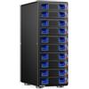 cenmate 10 Bay Case Dischi Rigidi con Ventola, Compatibile SATA HDD/SSD 2,5"/3,5" con Cavo USB A/C 3.0, Supporta sostituzione a caldo, struttura in alluminio smontabile senza attrezzi, DAS (senza RAID/NAS)