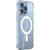 PhoneThrone Custodia Magnetica Compatibile con MagSafe con HaloLock con iPhone 17 Pro Antiurto, Resistente all'Ingiallimento, Retro Resistente ai Graffi, Trasparente (IPHONE 17 Pro)
