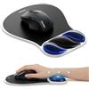 TECKNET Tappetino per mouse con poggiapolsi, in gel ergonomico, per computer portatili con mouse, antiscivolo