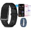 ZukQvrivelig Braccialetto di Monitoraggio Fitness Multifunzionale Senza Schermo, Autonomia 40 Giorni, Sonno e Sport, Monitoraggio Cardiaco ip68 Impermeabile, 127 Diverse Modalità di Sport