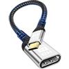Kryoza Adattatore Mini HDMI,Cavo Mini HDMI Mmaschio a HDMI Femmina con 4K@60Hz,UHD,3D,HDR,ARC,Compatibile con DSLR,videocamera,laptop,tablet,HDTV,proiettore,Raspberry Pi