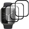 Pnakqil Pellicola Protettiva per Apple Watch Series 9/8/7 45mm, 3 Pezzi | Protettore Schermo PMMA 3D Copertura Totale, Protezione Ultra Sottile Senza Bolle Anti Graffi HD per iWatch S9/S8/S7 45mm