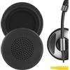 Geekria Cuscinetti auricolari di ricambio per Plantronics Blackwire C510, C520, C710, C720, imbottiture per le orecchie, parti di riparazione (Nero)