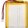 Sunkoo Batteria LiPo 3,7 V 5000 mAh 955565 con cavo JST, batteria ricaricabile ai polimeri di litio per altoparlanti Bluetooth, progetti fai da te e dispositivi elettronici