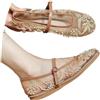 Generisch Ballerine in rete traspirante per sandali estivi ricamati, comode scarpe piatte con motivo floreale, versatili, per tutti i giorni, vacanze, spiaggia, bianco, 37 EU