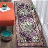 SAFAVIEH Tappeto Boho per Soggiorno, Sala da pranzo, Camera da letto - Monaco Collection, A Pelo Corto, Viola e azzurro, 66 X 244 cm