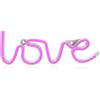 Muitomas Lampada Led Neon Love Usb-A Rosa