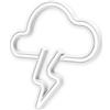 Muitomas Lampada Led Neon Cloud Usb-A Bianco