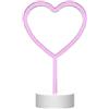 Muitomas Lampada Led Neon Cuore Type-C Rosa