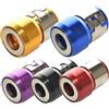 Rachlicy Anello magnetico con testa di cacciavite da 5 pezzi, cacciavite ad anello in lega di alluminio, magnetizzatore a punta di vite per trapano