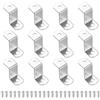 PATIKIL Clip Per Tela 2/3 Offset, 12 Pezzi Clip Z In Metallo Per Cornici E Specchi Con 2 Fori Di Montaggio Per Quadri E Dipinti, Include 24 Viti, Colore Argento