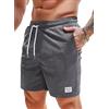 Vorvowry Pantaloncini Uomo Shorts Estivi Bermuda Uomo con Tasche Leggeri Morbido Comodo Velluto a Coste Casual Pantaloni Corti Uomo Grigio Chiaro L