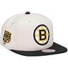 Mitchell & Ness Boston Bruins Vintage Off White Snapback Cap, bianco, Taglia unica