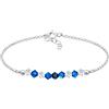 Elli Bracciale Perline per bambini rosa con cristalli in argento sterling 925