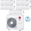 Lg Climatizzatore Condizionatore LG Dualcool Libero Smart R32 Wifi Penta Split Dual Inverter 7000 + 7000 + 7000 + 7000 + 7000 BTU con U.E. MU5R30 Classe A++/A+ NOVITÀ 2026