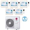 Lg Climatizzatore Condizionatore LG Artcool Gallery LCD R32 Penta Split Inverter 9000 + 9000 + 9000 + 9000 + 9000 BTU con U.E. MU5R30 NOVITÁ Classe A++/A+