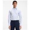 BOSS BLACK Boss Camicia slim fit in popeline di misto cotone a righe Light Pastel Blue Uomo