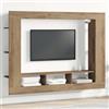 RCODSSK Mobile TV in legno di quercia artisan con vano portaoggetti per montaggio a parete come mobile TV e supporto per TV in larghezza 152 cm