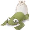 RLOMUTE Peluche rana appesantito Microondabile Carino Super Morbido Cuscino animale Bambola abbraccio Caldo Freddo Regalo per tutte le età - Bambini adolescenti e adulti 19.6 pollici 4,4 libbre