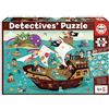 Educa - Puzzle Nave Pirata Cerca e Trova | 50 pezzi Puzzle | Pirati, Suchpuzzle Bambini | dai 4 anni (18896)