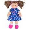 Bigjigs Toys, Hollie Doll - Small Ragdoll Cuddly Toy