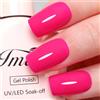 Imtiti Smalto per unghie rosa, 1Pz. gelatina rosa rossa smalto UV LED, lunga durata, nail art manicure fai da te a casa per la primavera e l'estate (10ML-953)