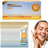 Zoonvii 50 pezzi Solari da Viaggio,Crema Solare SPF50 +,Crema Solare Travel Size,Mini da Viaggio,Resistente all'Acqua,Anti-età,per Tutti i Tipi di Pelle,50 Bustine x 1ml