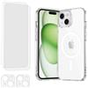 EVETANE Cover iPhone 15 Plus e 2 schermi di protezione - TPU - Trasparente - refurbished