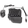 OEM Set combinato composto da tastiera da gioco con design a mezza mano e mouse RGB