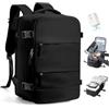 SZLX Zaino Ryanair 40x30x20 Sottovuoto Zaino da Viaggio 40x20x25 Ryanair Wizzair Donna da escursionismo impermeabile Zaino Casual Laptop da 14 Pollici con porta di ricarica USB Scomparto per Scarpe