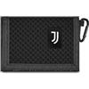 Seven Portafoglio a strappo Juventus, Nero, Scomparti interni per carte e banconote, Porta monete con zip, Moschettone laterale, Per bambini e ragazzi, Calcio, Tempo libero, Idea regalo tifoso