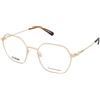 Love Moschino MOL614 000 | Occhiali da Vista Graduati | Prova Online | Metallo | Quadrati, Esagonale | Oro | Adrialenti
