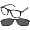 Boss by Hugo Boss Hugo Boss Boss 1725/G/CS WR7/LB | Occhiali da Vista con Clip da Sole | Prova Online | Plastica | Quadrati | Marrone, Havana | Adrialenti