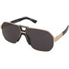 Dsquared2 D2 0028/S RHL/IR | Occhiali da Sole Graduati o Non Graduati | Prova Online | Metallo | Quadrati | Nero, Oro | Adrialenti