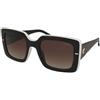Carrera Carrera 3085/S 80S/HA | Occhiali da Sole Graduati o Non Graduati | Prova Online | Plastica | Quadrati | Nero, Bianco | Adrialenti