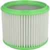 vhbw filtro a pieghe piatte compatibile con Gisowatt Brico 235 P, Brico 230, Brico 230 P/X aspirapolvere - Cartuccia filtrante