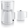 Severin Caffettiera con 2 brocche termiche, tappo antigoccia, versamento senza schizzi, conservazione duratura della temperatura, spegnimento automatico, 1000 W, circa 1 litro, bianco, KA 9309