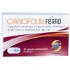 LAERBIUM PHARMA Srl Cianofolin Ferro 30 Capsule Integratore di Ferro e Acido Folico per Stanchezza, Anemia e Difese Immunitarie