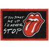 Grupo Erik: Zerbino The Rolling Stones - Tappeto, fabbricato con base in PVC antiscivolo, circa 40 x 60 cm, Rolling Stones Gadget, Regalo Casa