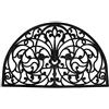 DII Rubber Doormats Collection per Tutte Le Stagioni, Gomma, Ferro battuto semicircolare, 24x36