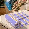 PETTI Artigiani Italiani - Telo Mare Microfibra, Asciugamano Mare o Piscina, Telo per Lettino Spiaggia, Grande 90x180 cm, Millerighe 09