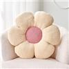 Kcvvcr Cuscino a forma di fiore, morbido cuscino da pavimento bianco a forma di 37,8 cm, per decorare la casa, grazioso cuscino decorativo in peluche estetico per letto, divano, divano