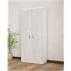 Generico Mobile 2 Ante Golf cm.170x80x52 colore Bianco e Rovere Ghiaccio