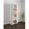 Generico Armadio Tuttopiani cm.187x72x36 colore Bianco e Rovere Ghiaccio